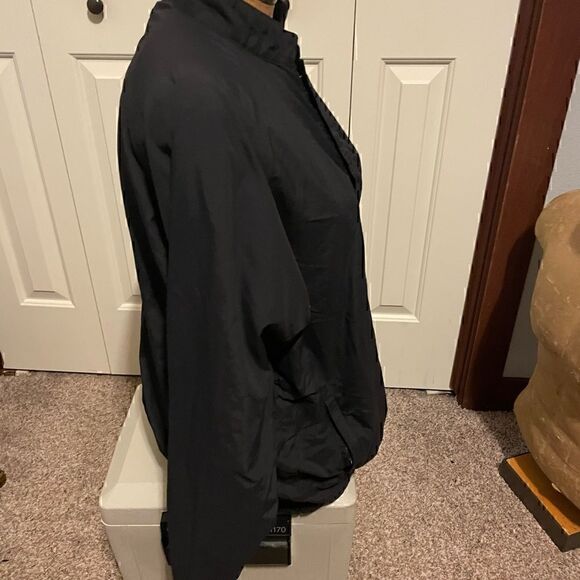 FootJoy Womens Large Button Up Black Windbreaker - Picture 4 of 5